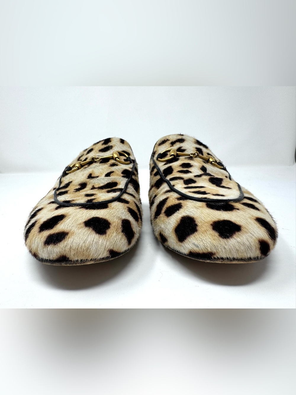 Gucci Princetown Horsebit Mules - Leopard Calf
Hair - Size 38.5 IT - Picture 3 of 15